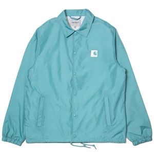 Carhartt WIP Sports Coach Jacket in Soft Teal NWT